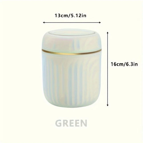 Mini Desktop Trash Can with Lid Garbage Waste Bin Organizer Bedroom