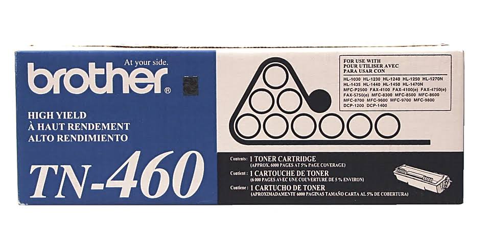 Genuine Brother TN-460 High Yield Black Toner Cartridge- (Open Box Sealed Toner)