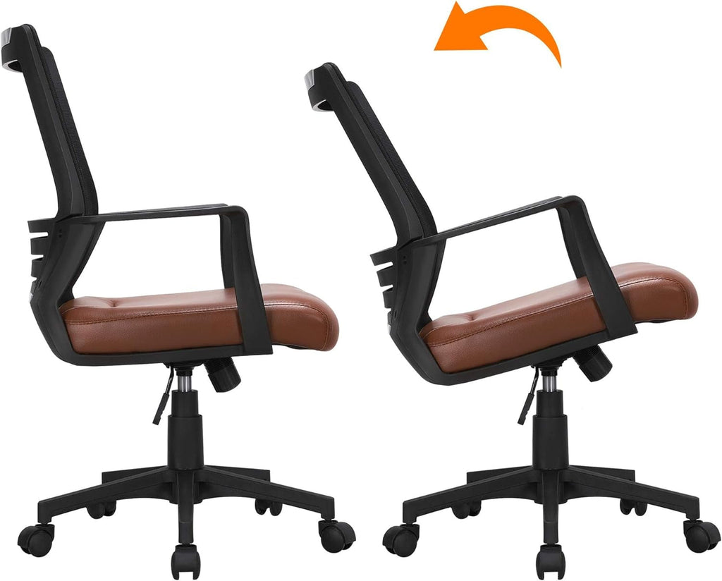 Ergonomic Home Office Chair Leather