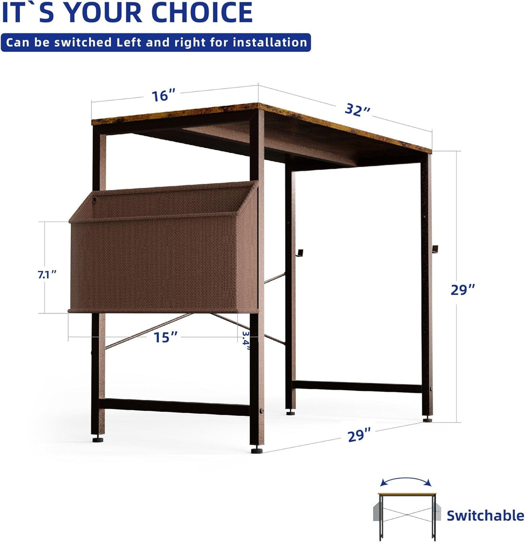 32 Inch Computer Desk, Home Office