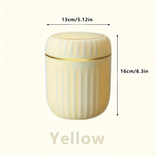 Mini Desktop Trash Can with Lid Garbage Waste Bin Organizer Bedroom