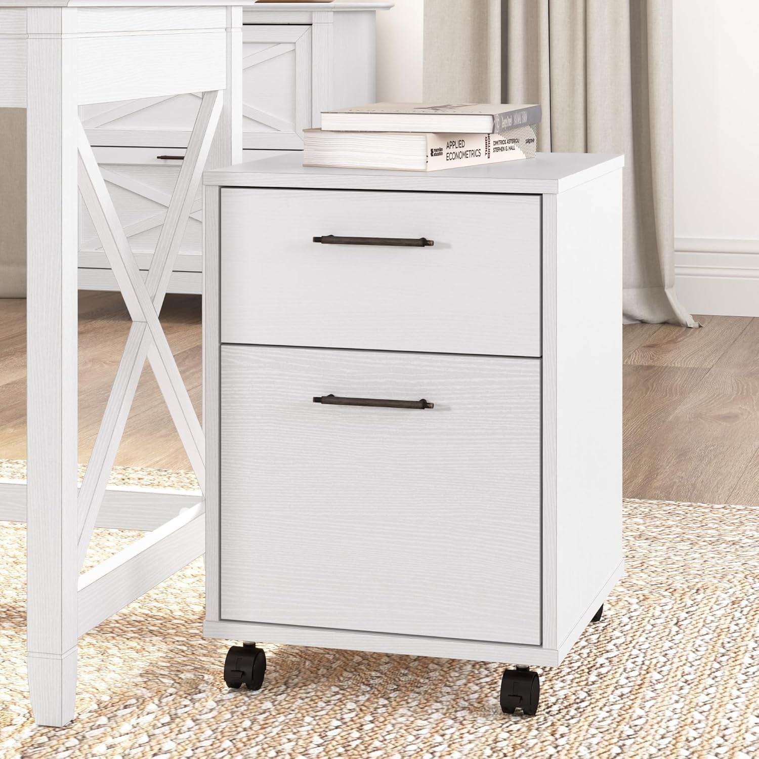 Bush  2 Drawer File Cabinet, Rolling File